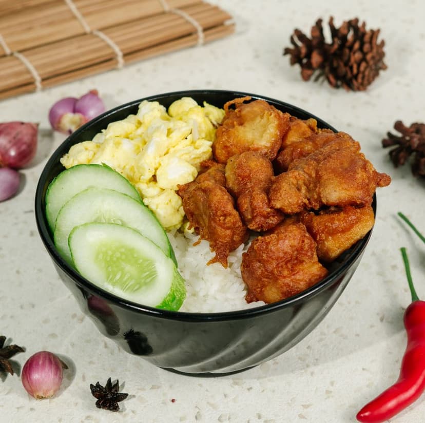 Nasi Ayam Goreng Tepung